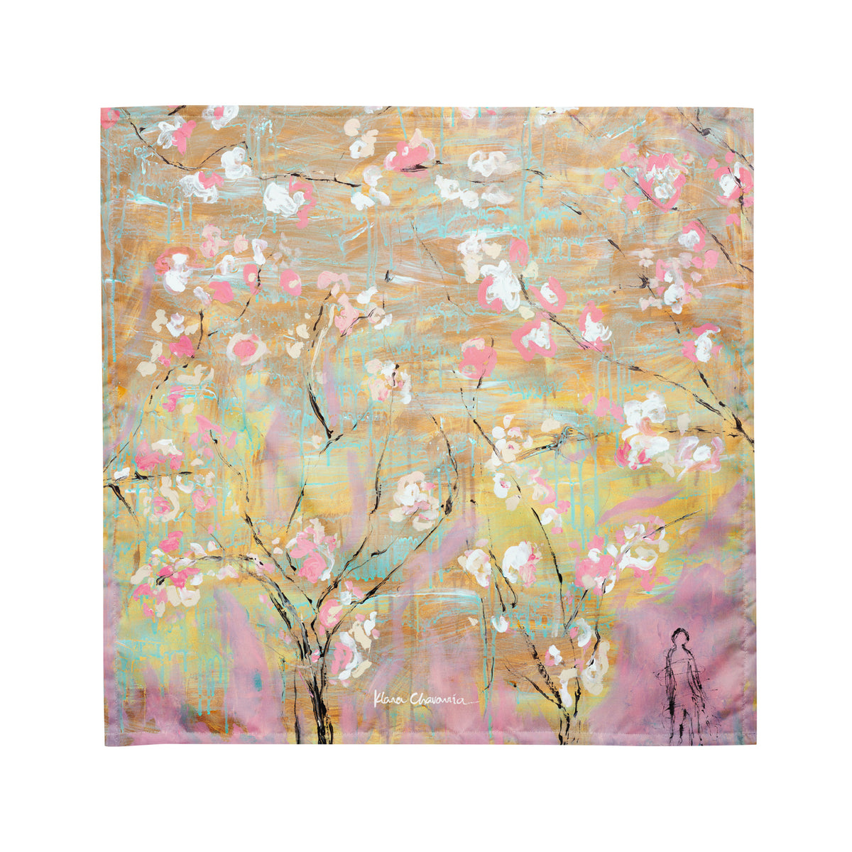 THE LIGHT OF FLOWERS II art bandana – size M – flat front