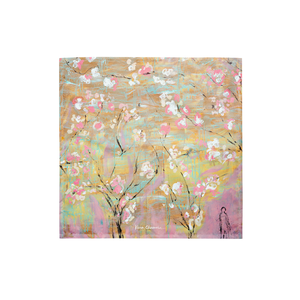 THE LIGHT OF FLOWERS II art bandana – size S – flat front