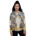 WONDER art Unisex Bomber Jacket – White – front