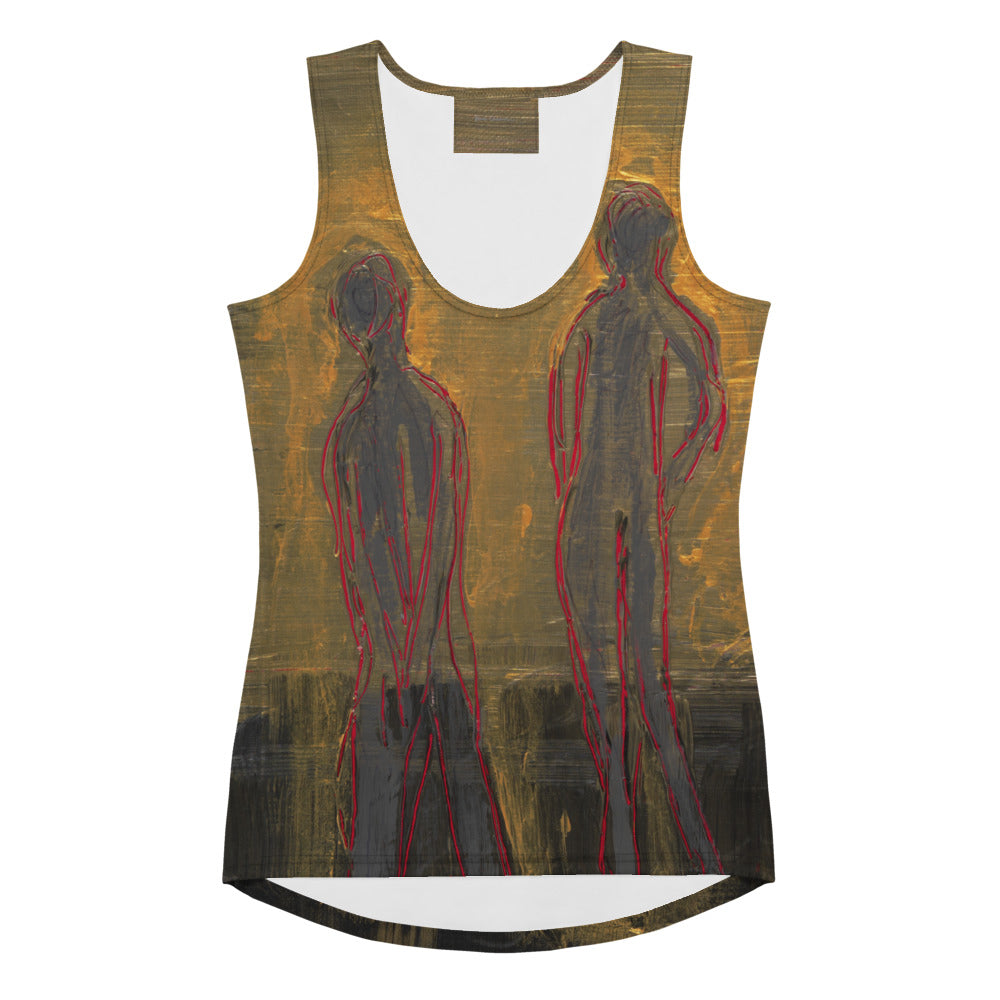 THE WALK art women's tank top – flat front