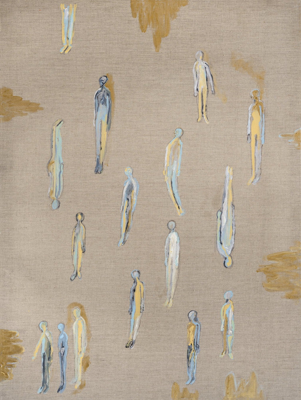 ASCENSION (Ascensión), original painting by Klara Chavarría, acrylic and inks on linen, 2021