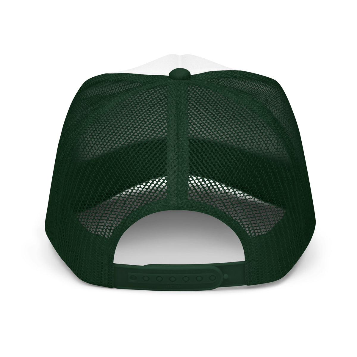 LOVE U? Foam Trucker Hat – Dark Green /White/Dark Green – back