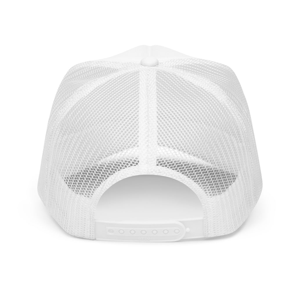 LOVE U? Foam Trucker Hat – White – back