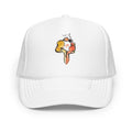 LOVE U? Foam Trucker Hat – White – front