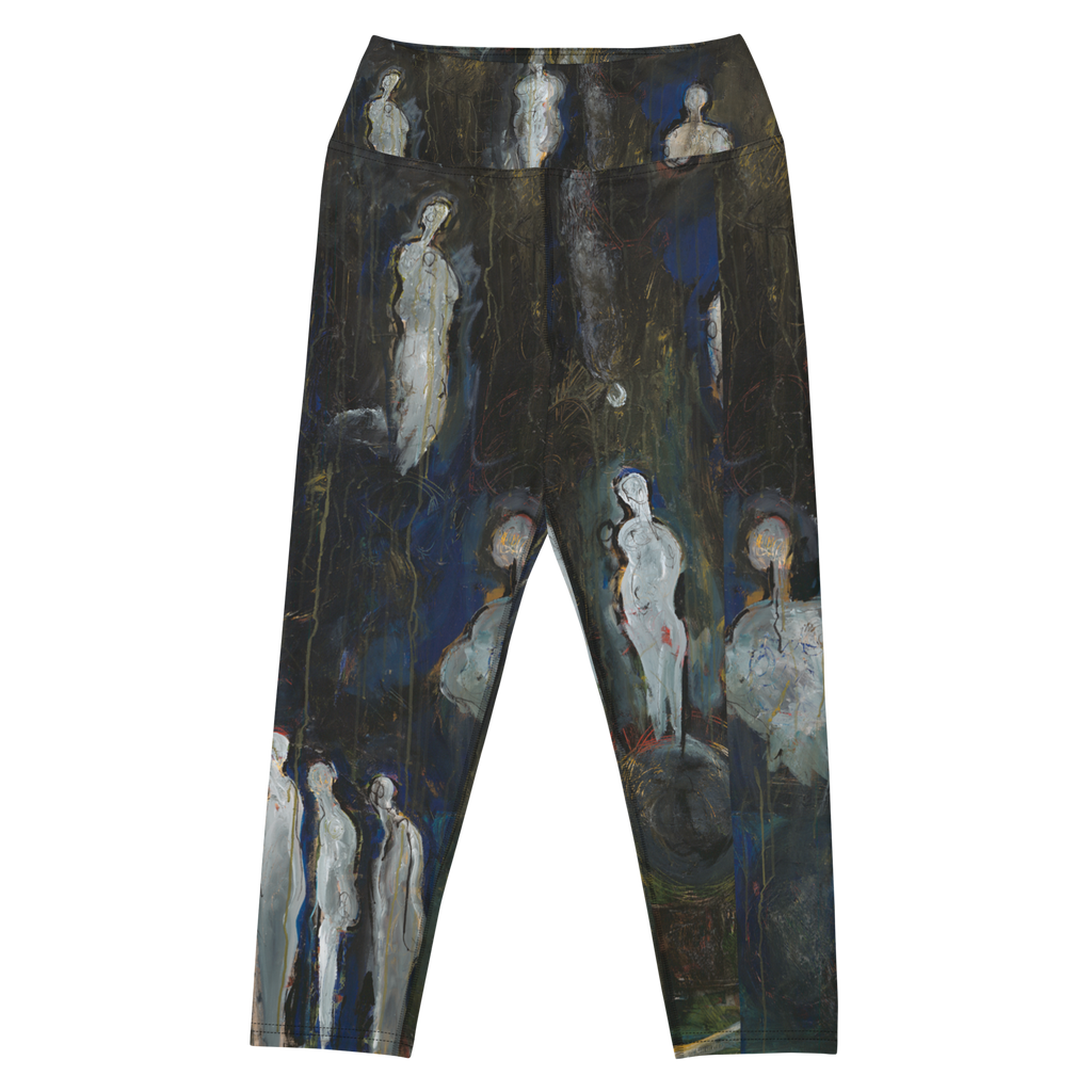 THE LIFE OF A SOUL art yoga capri leggings – flat front