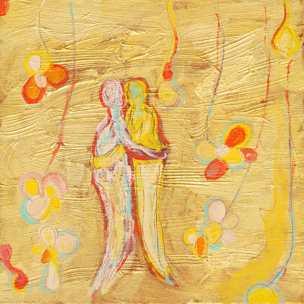 LOVE AS NATURE I (Amor como Naturaleza I), original painting by Klara Chavarría, acrylic on canvas, 2026