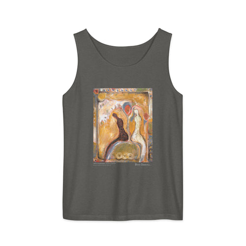 PATH TO FORGIVENESS unisex tank top, Pepper, flat front