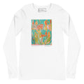 ONCE UPON A TIME... OUR STORY WITH NATURE unisex long sleeve tee in White – flat front
