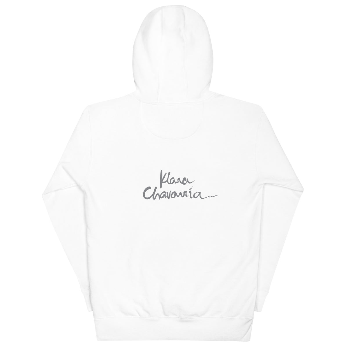 I AM HERE II Unisex Premium Pullover Hoodie – White – back
