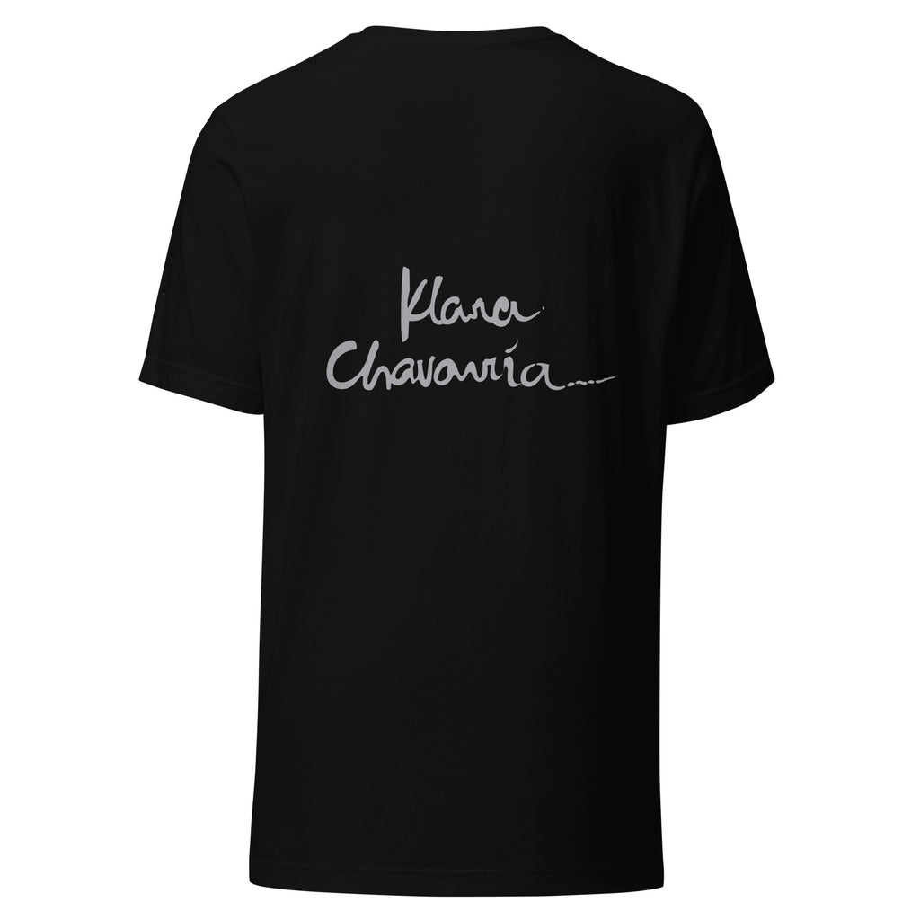 I BELIEVE IN YOU unisex eco t-shirt in Black – flat back