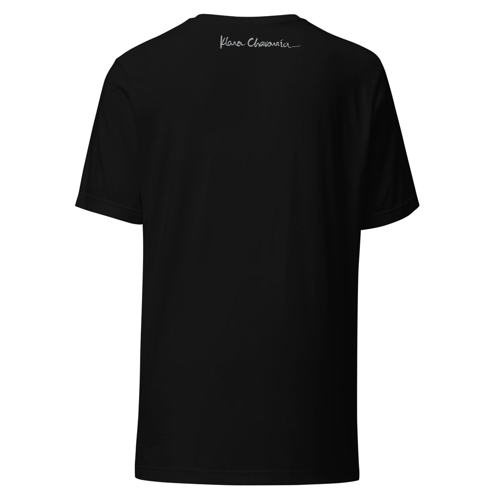 THE WISHING TREE I unisex eco t-shirt in Black – flat back