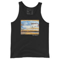 BALANCING LOVE unisex tank top in Black – flat front