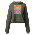 THE COLORS OF LIGHT crop hoodie – Military Green – flat front