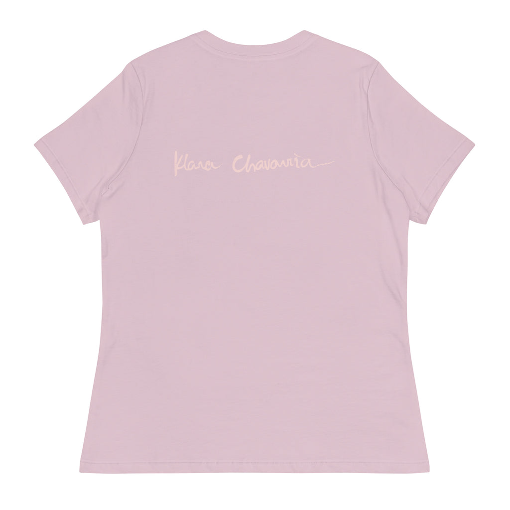 LOVE U? Women's Relaxed T-Shirt – Light Violet – back