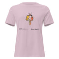 LOVE U? women's relaxed t-shirt – Light Violet – shaped front